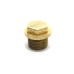 Brass Collar Hex Plug 